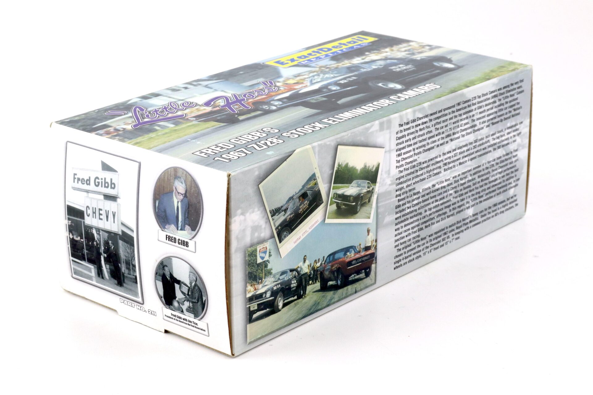 1:18 Exact Detail FRED GIBBÂ´s 1967 Chevrolet Camaro Z/28 Stock Eliminator Little Hoss