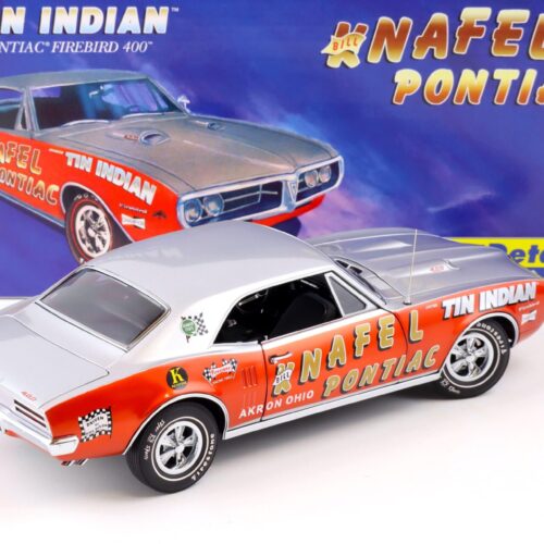 1:18 Exact Detail Pontiac Firebird 400 Tin Indian Knafel Pontiac red/ silver WCC401