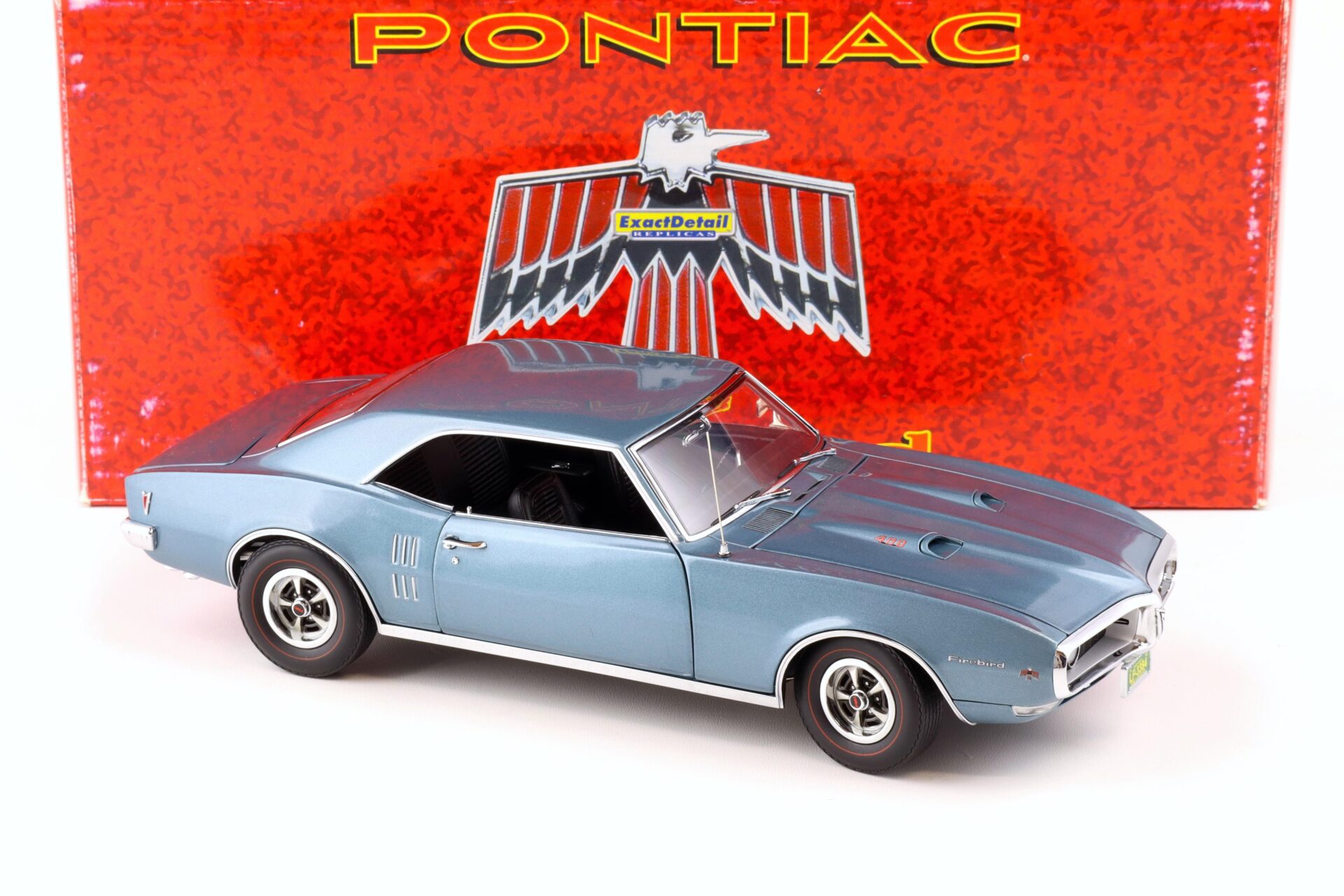 1:18 Exact Detail 1968 Pontiac Firebird 400 Coupe blue metallic WCC402A
