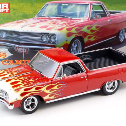 1:18 Exact Detail 1965 Chevrolet El Camino Car Craft red with flames WCC508
