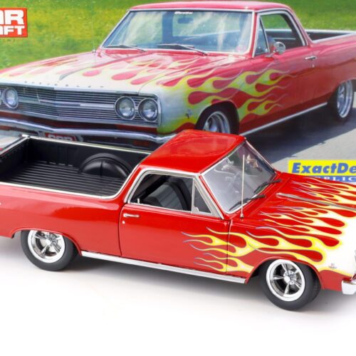 1:18 Exact Detail 1965 Chevrolet El Camino Car Craft red with flames WCC508