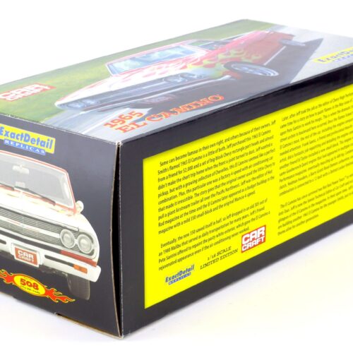 1:18 Exact Detail 1965 Chevrolet El Camino Car Craft red with flames WCC508