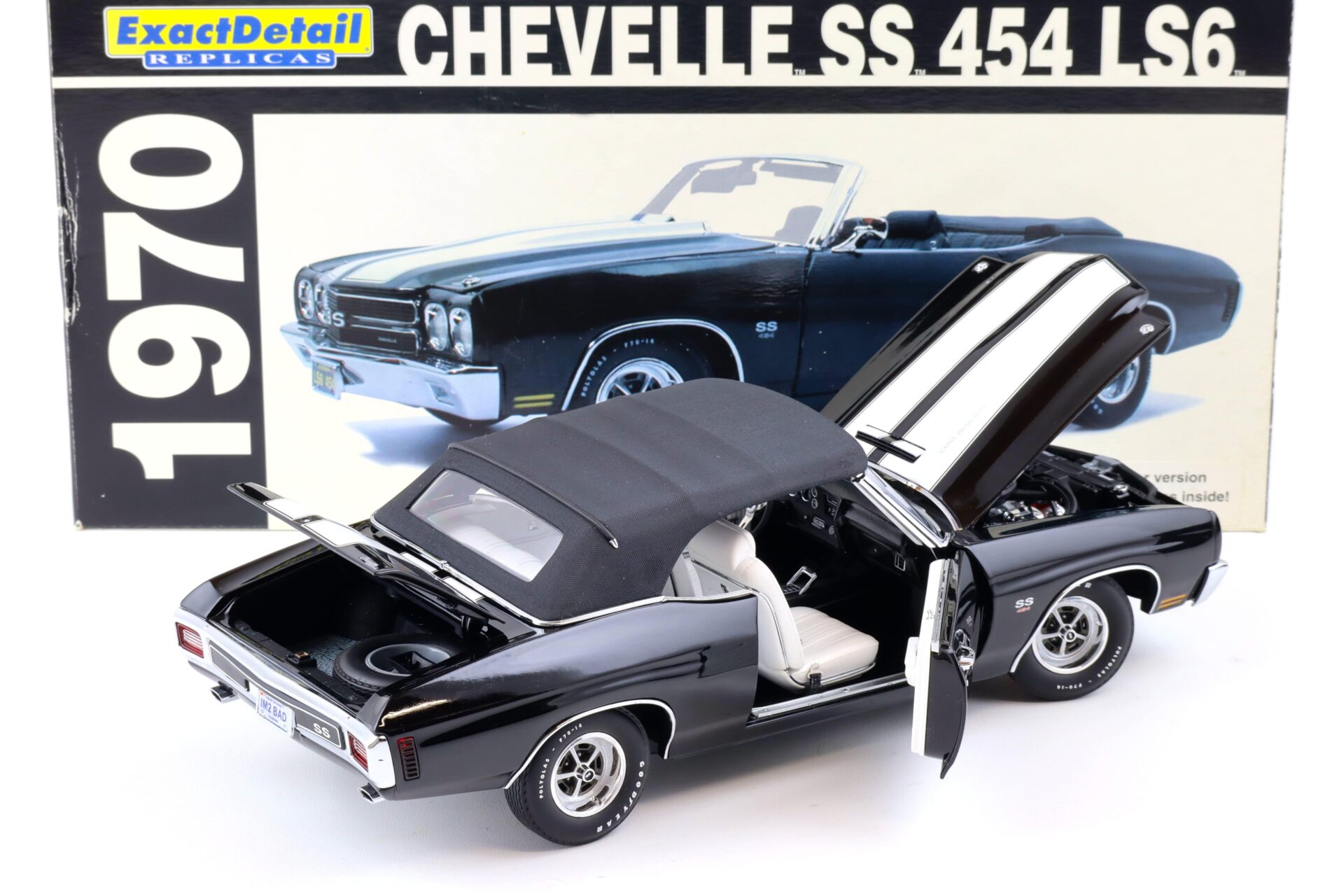 1:18 Exact Detail 1970 Chevrolet Chevelle SS 454 LS6 Convertible black WCC602A