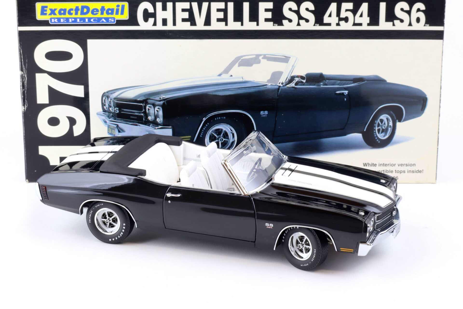 1:18 Exact Detail 1970 Chevrolet Chevelle SS 454 LS6 Convertible black WCC602
