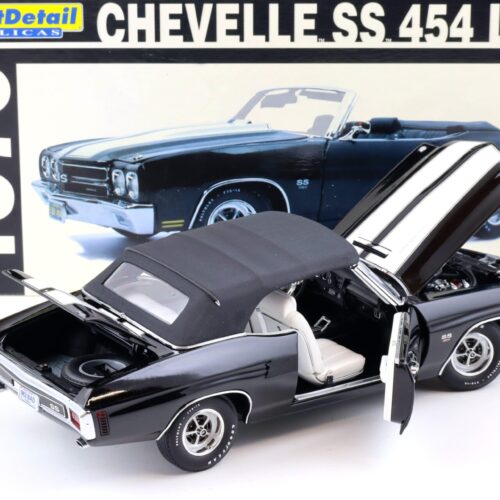 1:18 Exact Detail 1970 Chevrolet Chevelle SS 454 LS6 Convertible black WCC602