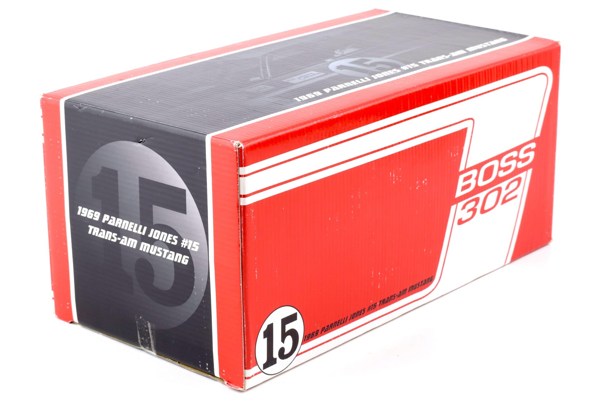 1:18 Welly 1969 Ford Mustang Boss 302 Trans Am Mustang #15 Parnelli Jones