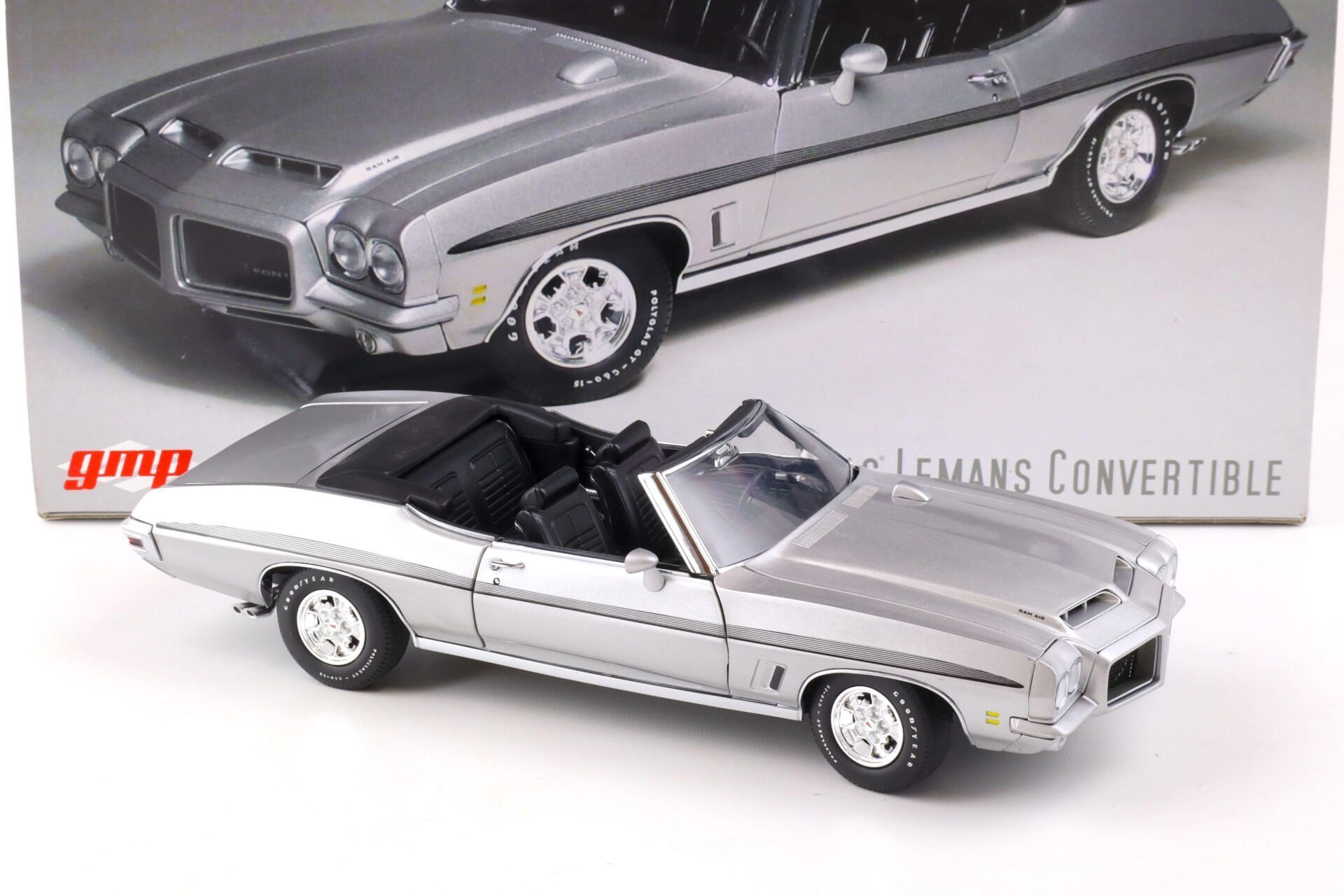 1:18 GMP 1972 Pontiac Lemans Convertible silver metallic 8049
