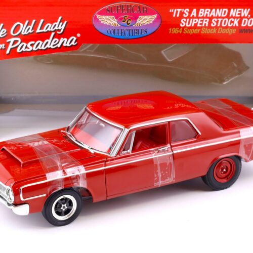 1:18 Highway61 Supercar 1964 Dodge Super Stock The little Old Lady from Pasadena red 50247