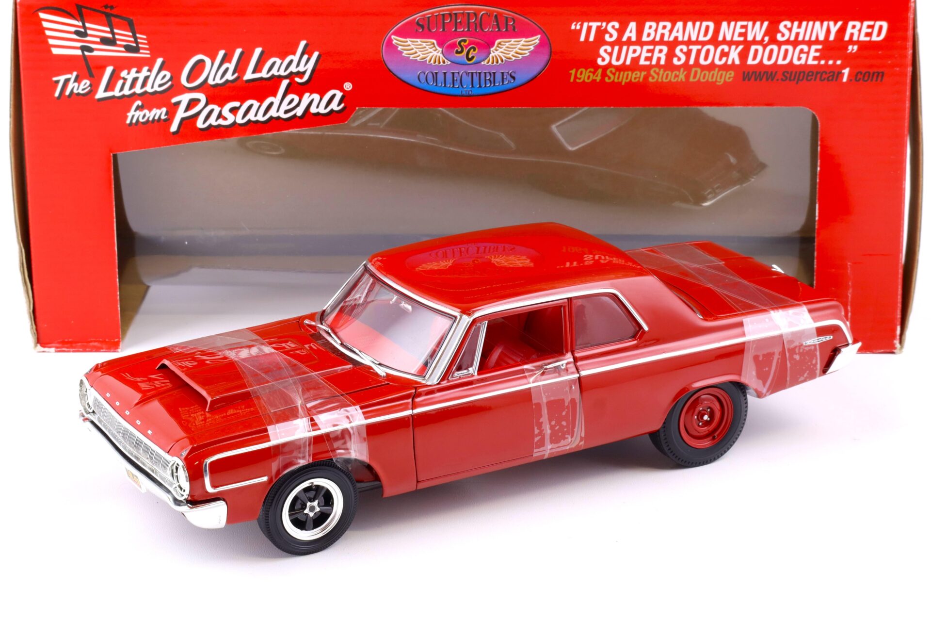1:18 Highway61 Supercar 1964 Dodge Super Stock The little Old Lady from Pasadena red 50247