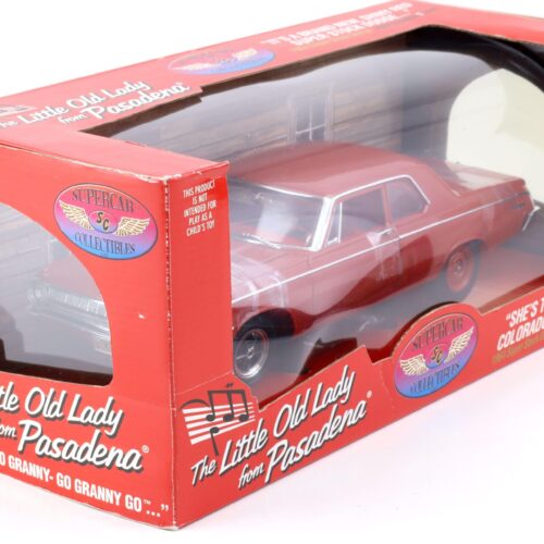 1:18 Highway61 Supercar 1964 Dodge Super Stock The little Old Lady from Pasadena red 50247