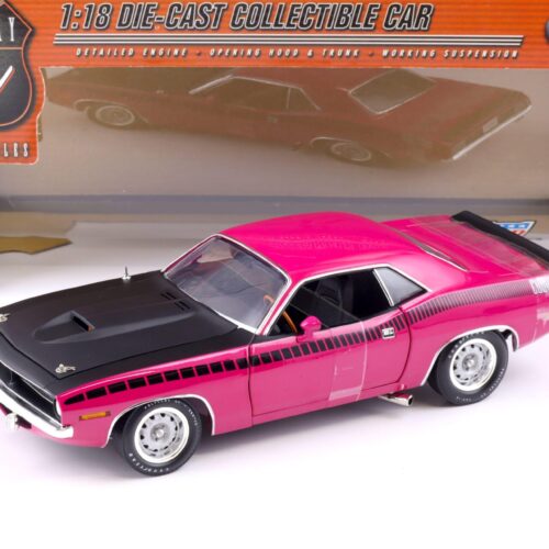 1:18 Highway61 Plymouth Cuda AAR Coupe 1970 Moulin Rouge pink 50408