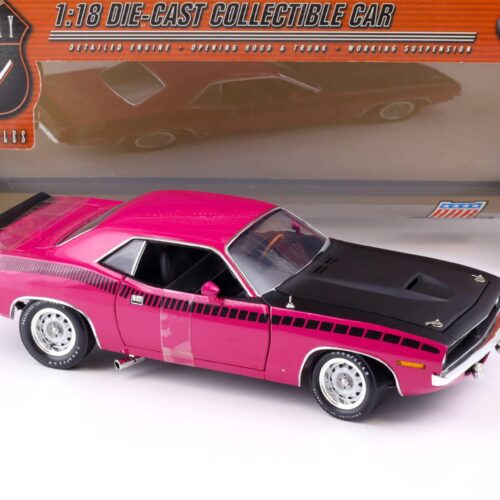1:18 Highway61 Plymouth Cuda AAR Coupe 1970 Moulin Rouge pink 50408