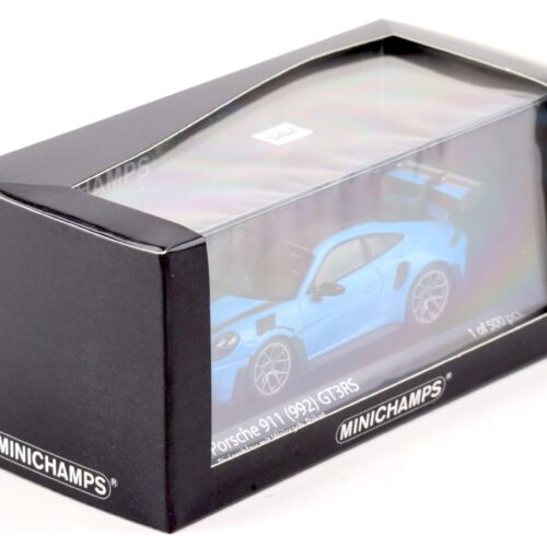 1:43 Minichamps Porsche 911 (992) GT3 RS Weissach Package 2023 Riviera blue