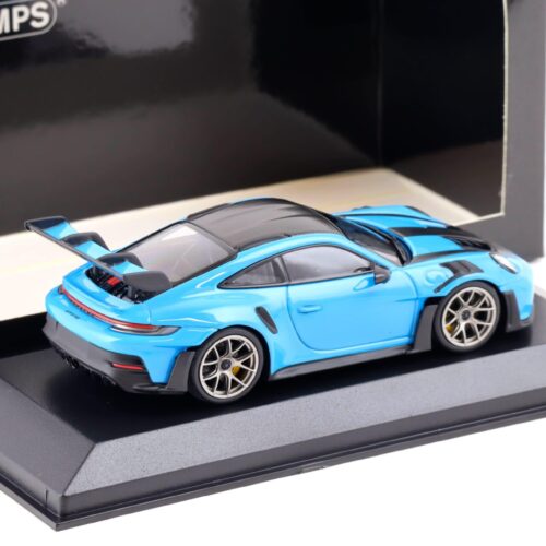1:43 Minichamps Porsche 911 (992) GT3 RS Weissach Package 2023 Riviera blue
