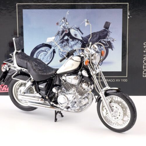 1:10 Schuco Yamaha Virago XV 1100 Motorrad black/ white 06660