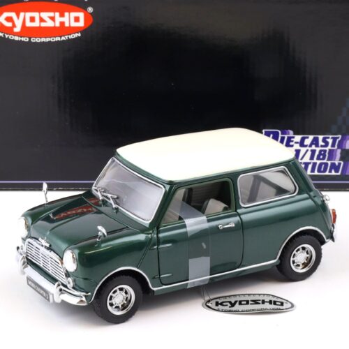 1:18 Kyosho 1967 Morris Mini Cooper 1275S dark green/ white