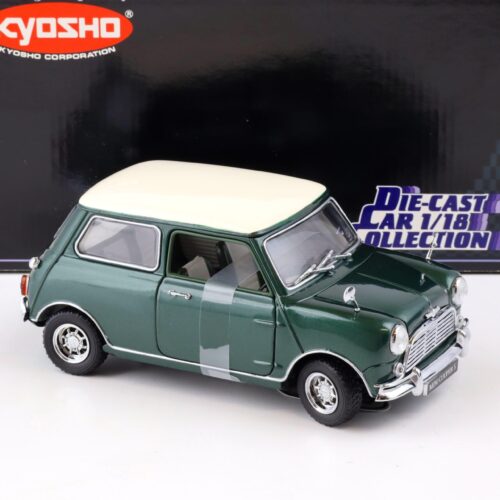 1:18 Kyosho 1967 Morris Mini Cooper 1275S dark green/ white