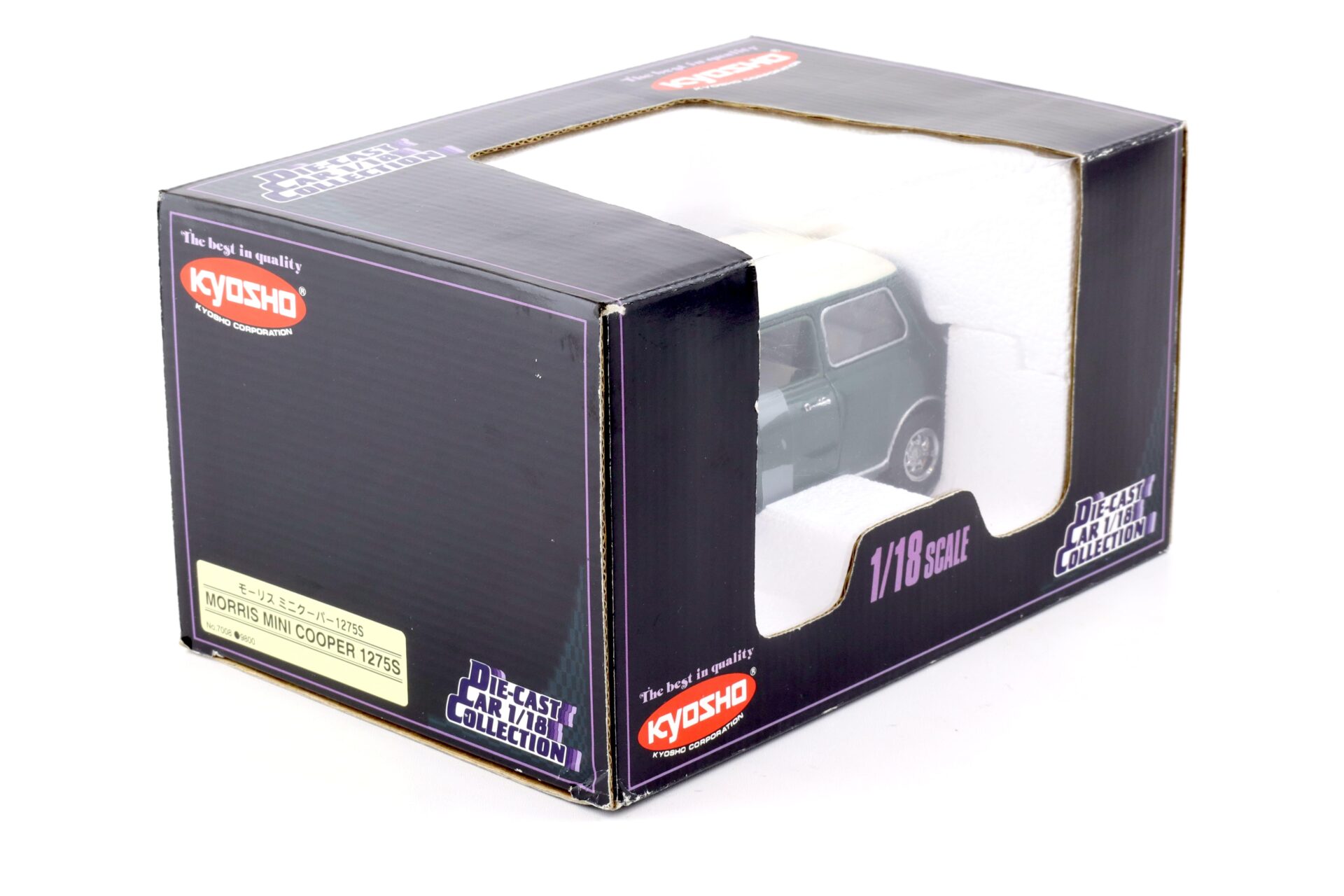 1:18 Kyosho 1967 Morris Mini Cooper 1275S dark green/ white