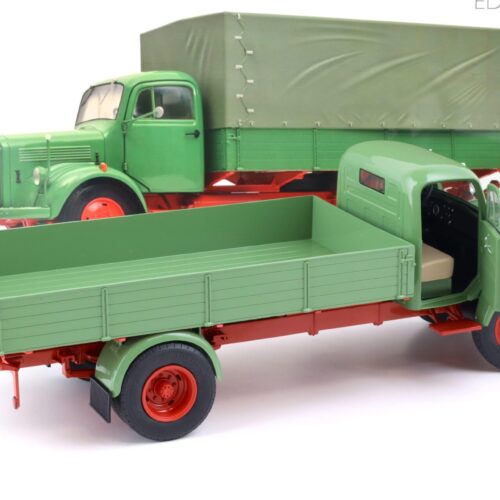 1:18 Schuco Edition Mercedes L3500 Pritsche/ Plane 1950 reseda green 450050100