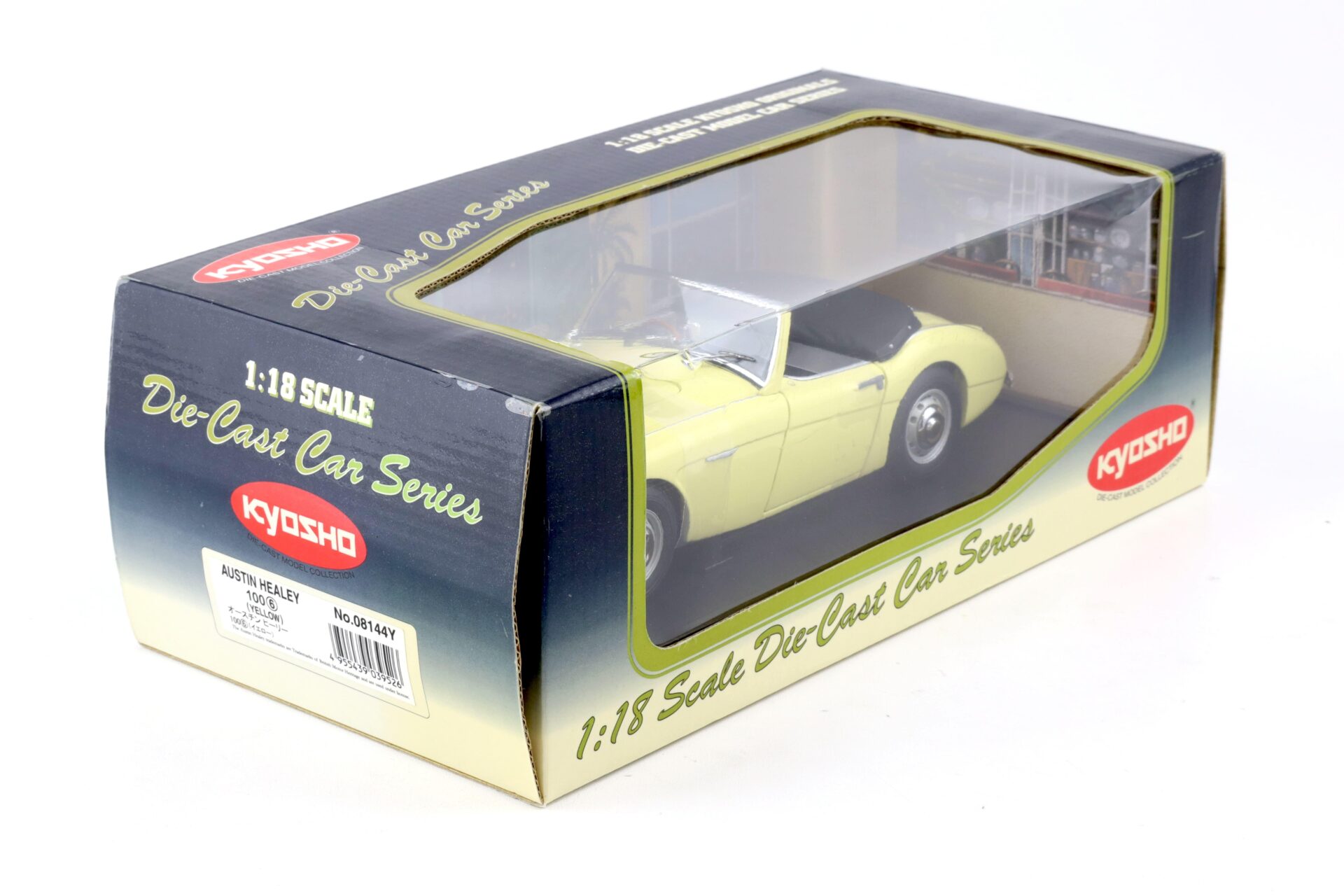 1:18 Kyosho Austin Healey 100 /6 Roadster Pale yellow 08144Y