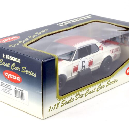1:18 Kyosho Nissan Skyline 2000 GT-R (KPGC10) Racing #6 white/red 08122R
