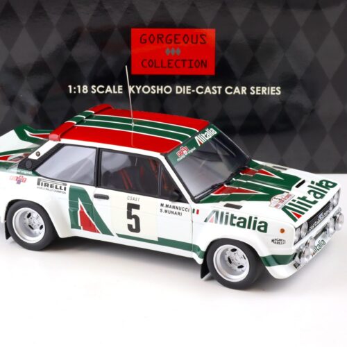 1:18 Kyosho Fiat 131 Abarth Rally Tour de Corse 1978 Alitalia #5 Munari 08371C