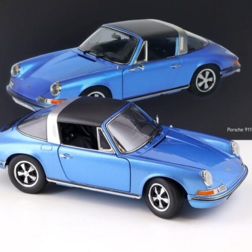 1:18 Schuco Porsche 911 S Targa 1973 blue metallic 450035400