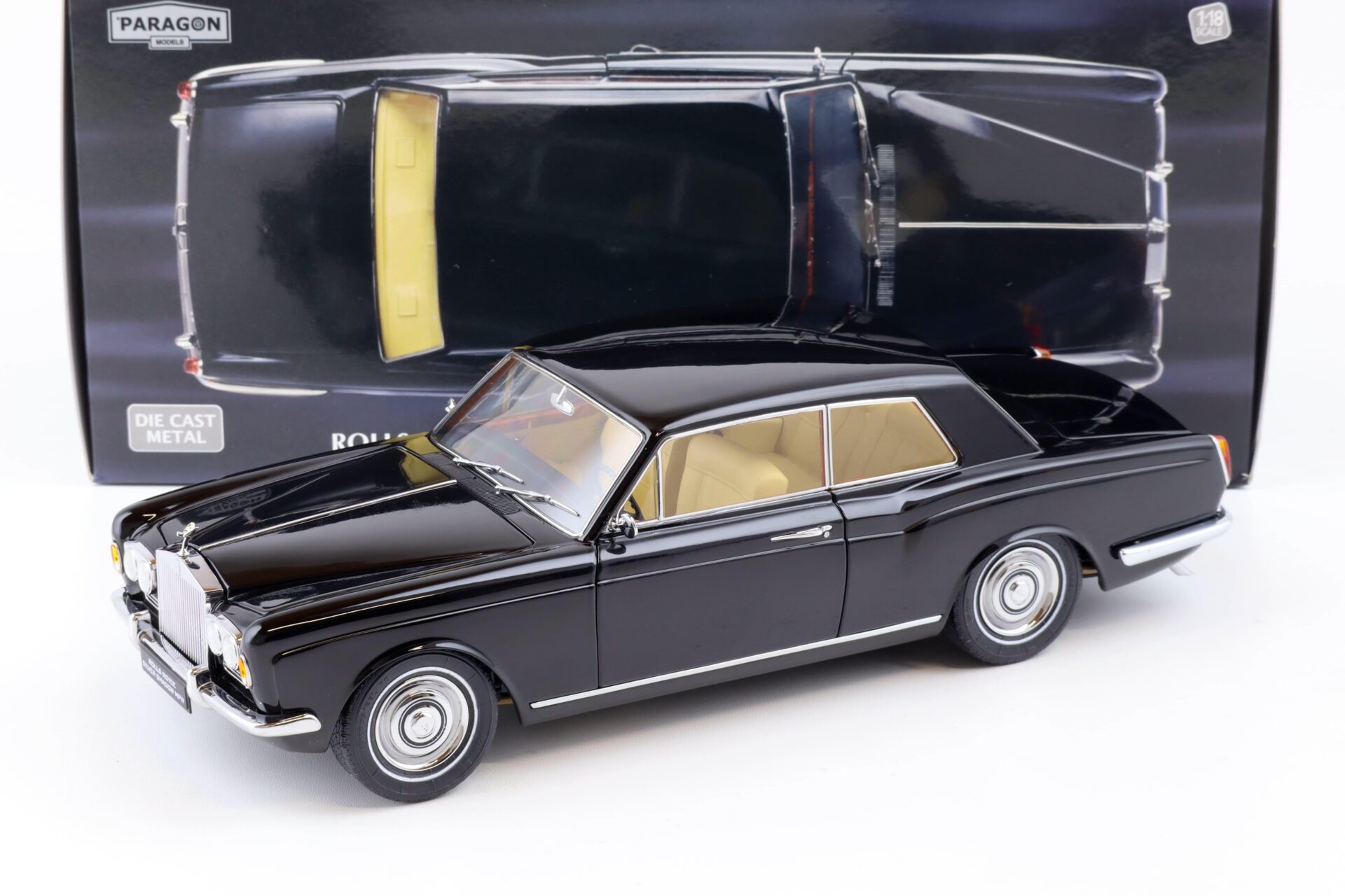 1:18 Paragon Rolls Royce Silver Shadow MPW 2-door Coupe black PA-98202