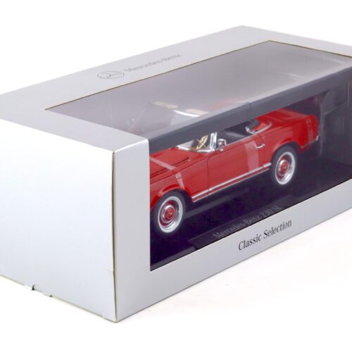 1:18 Norev Mercedes 230SL W112 Pagode red with black Hardtop DEALER VERSION