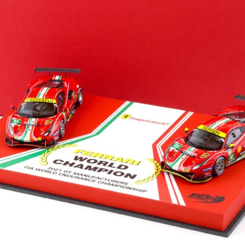 1:43 BBR Ferrari 488 GTE Le Mans AF Corse World Champion SET 2021 - Limited 50 pcs.