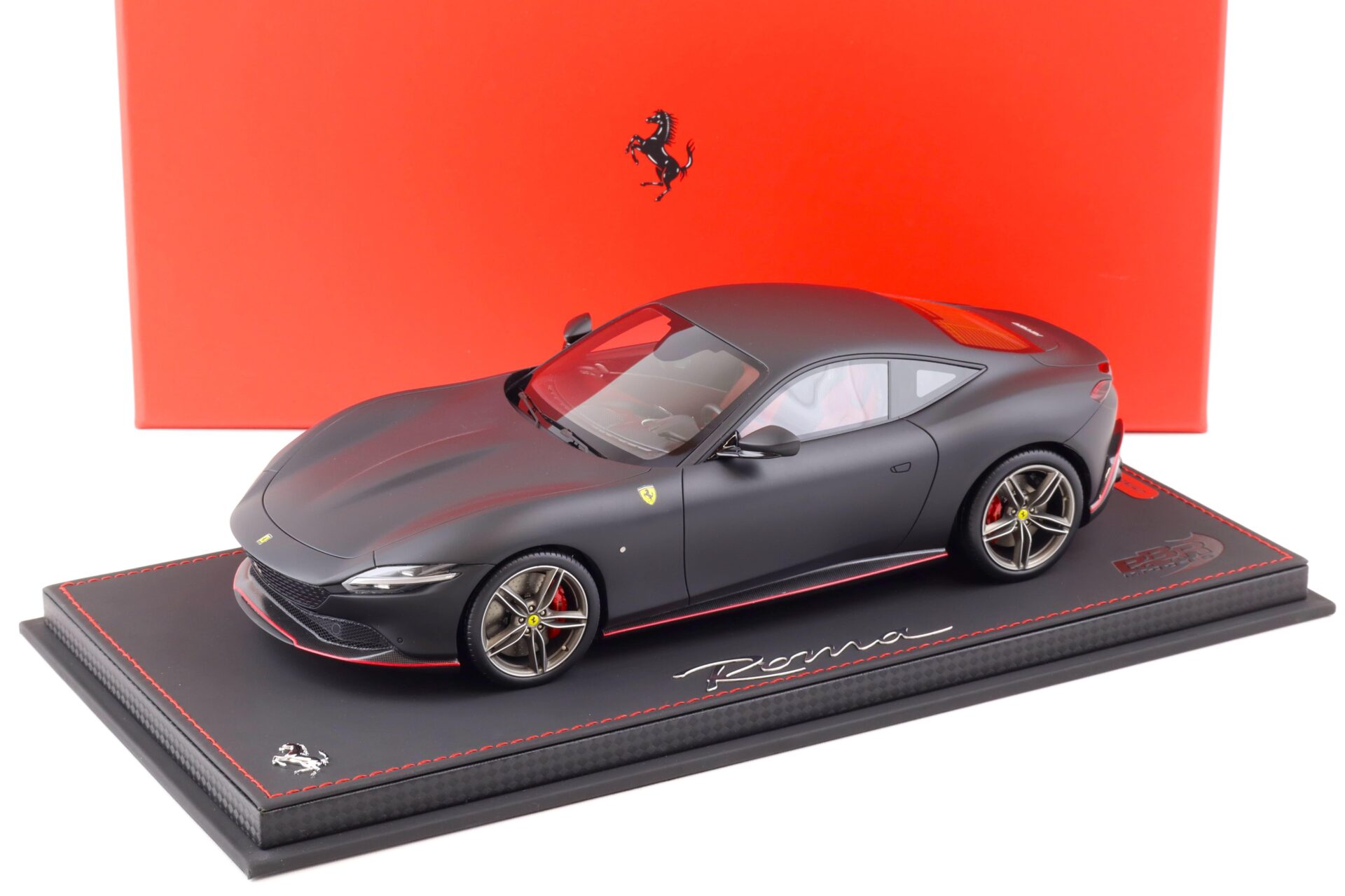 ID 86689 orig.jpg 1:18 BBR Ferrari Roma matt black Nero Opaco/ grey wheels - Limited 48 pcs.