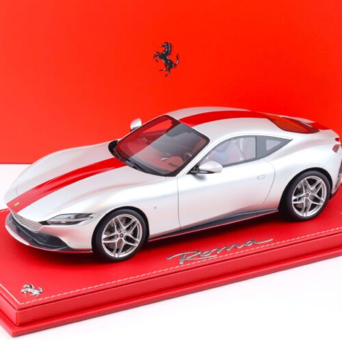 1:18 BBR Ferrari Roma 30th Anniversary matte Sanu silver - Limited 180 pcs.