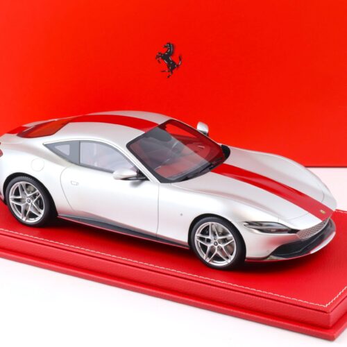 1:18 BBR Ferrari Roma 30th Anniversary matte Sanu silver - Limited 180 pcs.