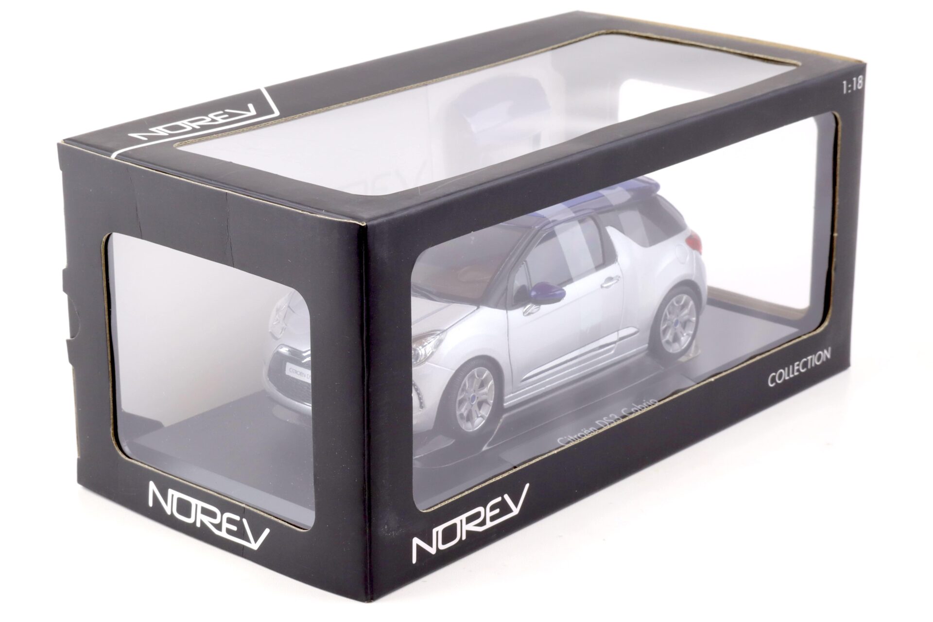 1:18 Norev Citroen DS3 Cabrio 2013 silver-grey/ blue 181548