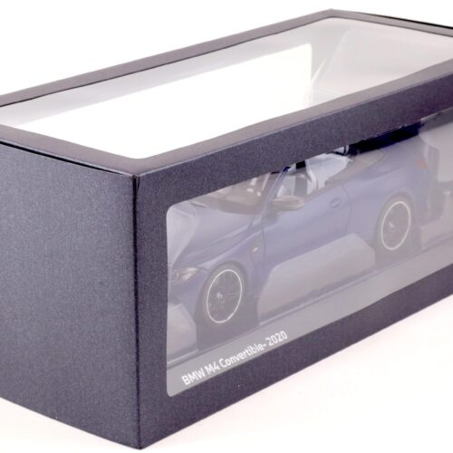 1:18 Minichamps BMW M4 Convertible (G83) Frozen Portimao blue 2020 DEALER VERSION