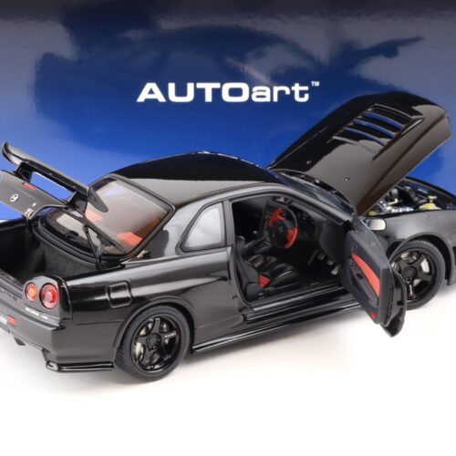 1:18 AUTOart Nissan Skyline GT-R (R34) Z-Tune 2005 black pearl 77463