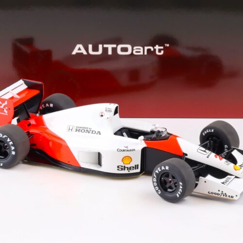 1:18 AUTOart McLAREN Honda MP4/6 Japanese GP 1991 G.Berger #2 white 89152
