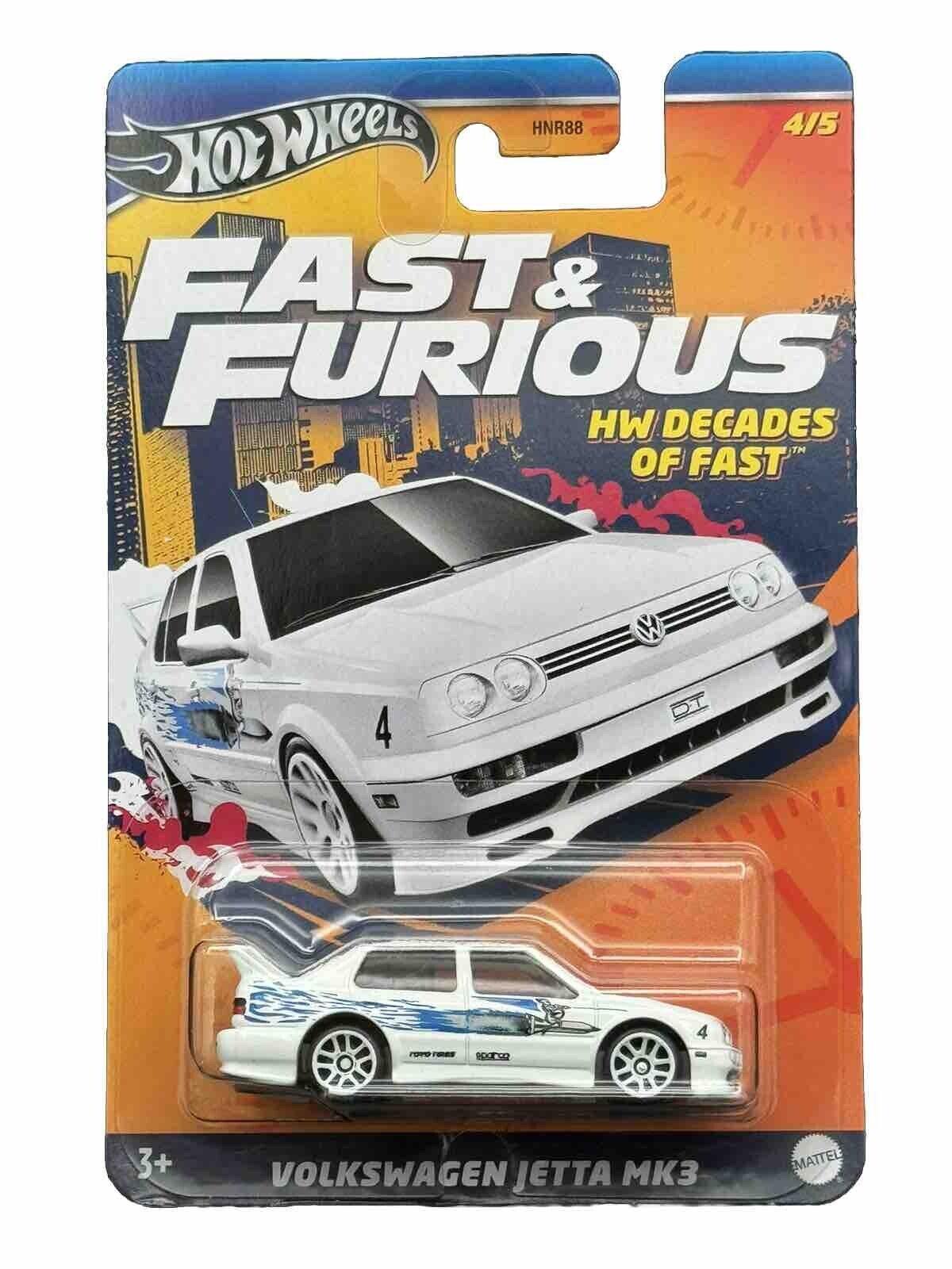 1:64 Hot Wheels 2024 Fast & Furious HW Decades VW Jetta MK3 white HNR88
