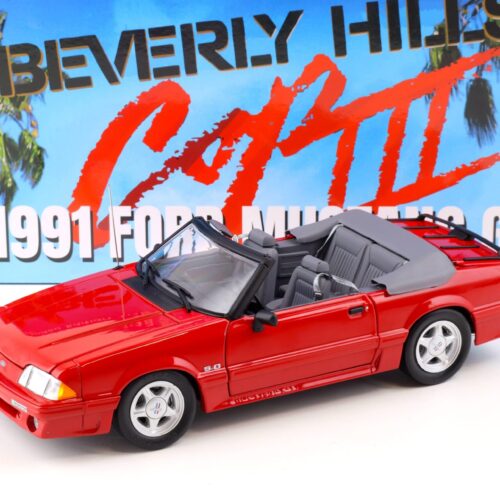 1:18 GMP 1991 Ford Mustang GT Convertible red Beverly Hills Cop III Axel Foley 18998
