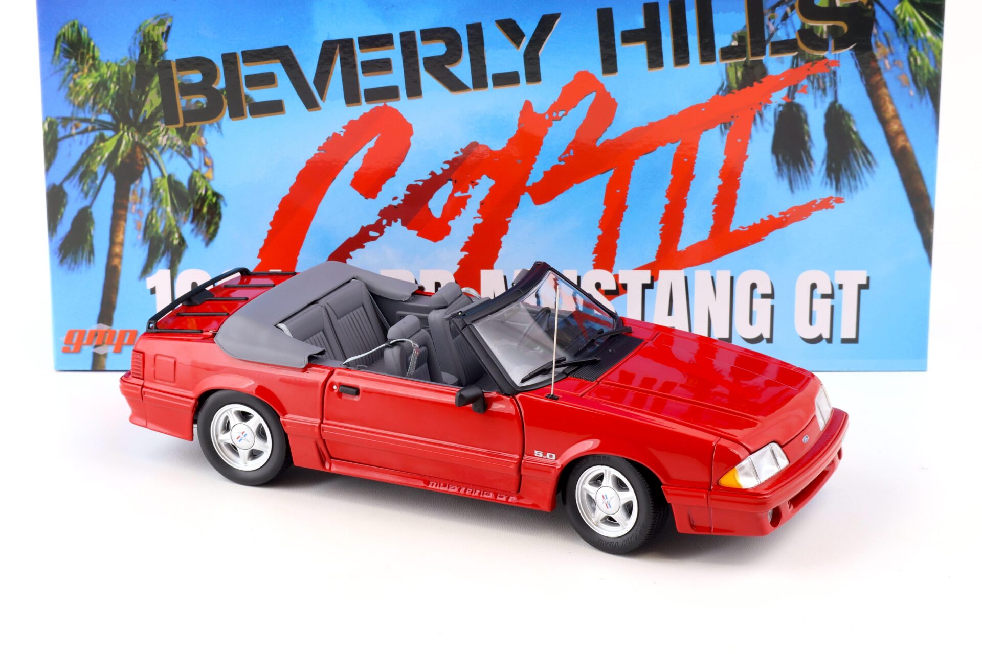 1:18 GMP 1991 Ford Mustang GT Convertible red Beverly Hills Cop III Axel Foley 18998