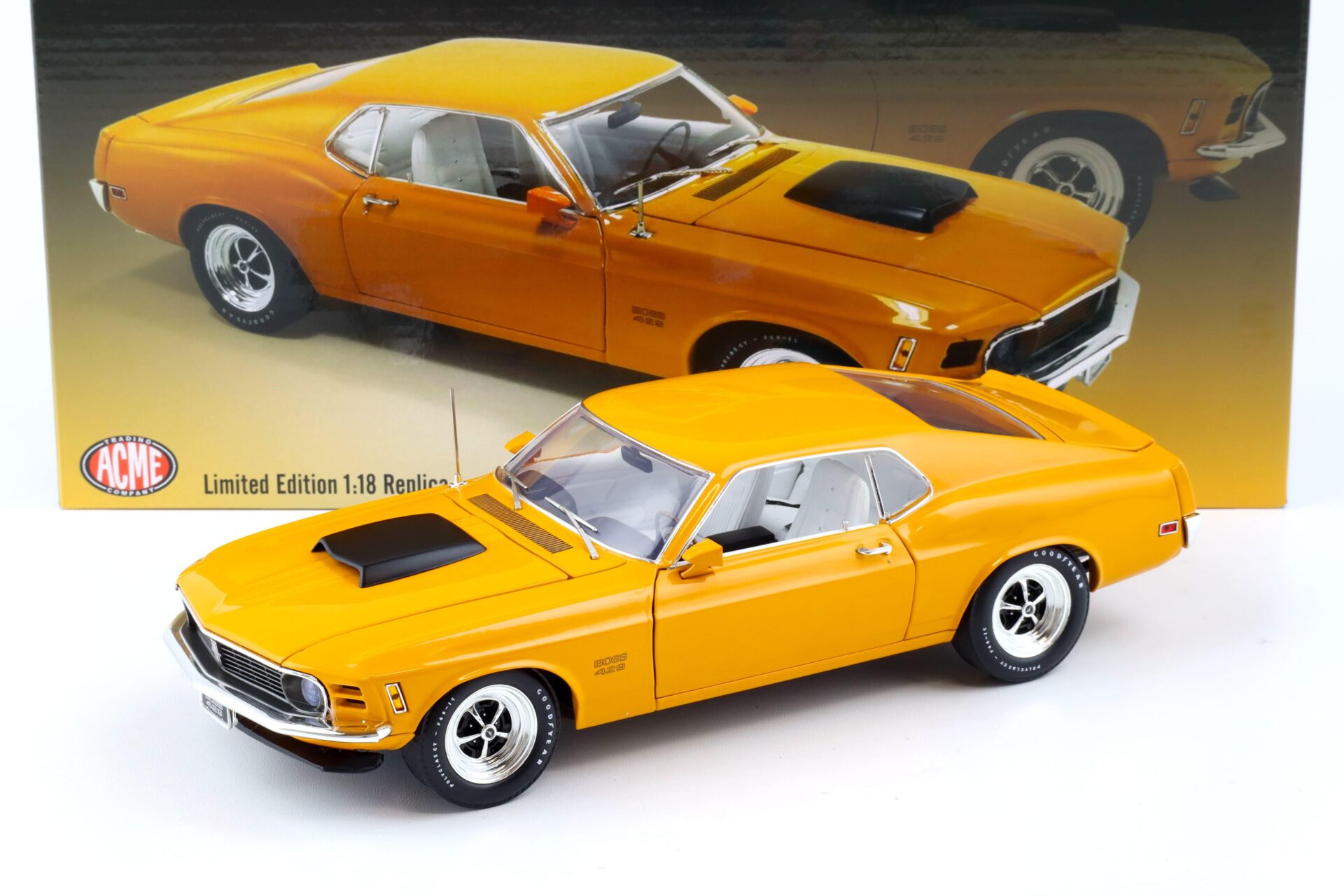1:18 ACME 1970 Ford Mustang Boss 429 Coupe grabber orange A1801867