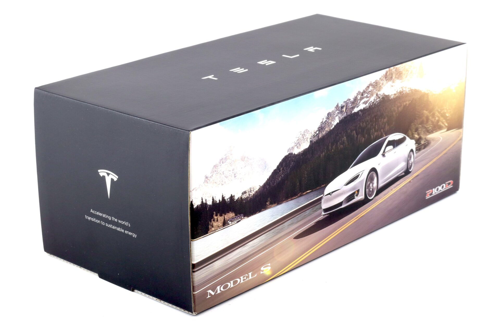 1:18 Original Tesla Model S P100D Midnight silver metallic Diecast DEALER VERSION