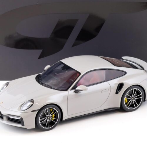 1:18 GT Spirit GT431 Porsche 911 (992) Turbo S Coupe Chalk grey/ red interior 2020