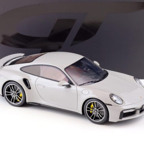1:18 GT Spirit GT431 Porsche 911 (992) Turbo S Coupe Chalk grey/ red interior 2020