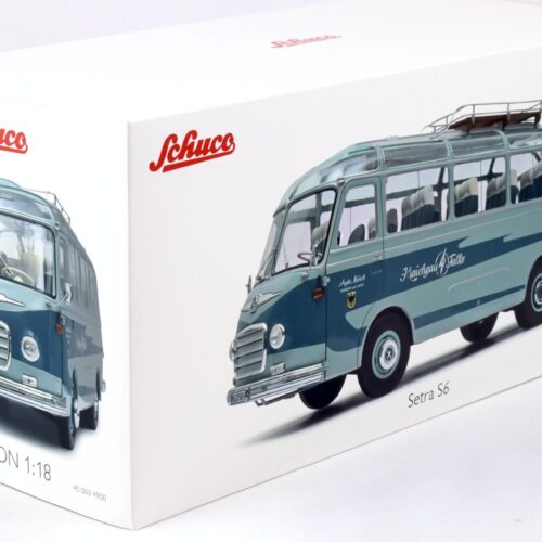 1:18 Schuco Setra S6 Reisebus "Kraichgau Falke" 1956 blue 450034900