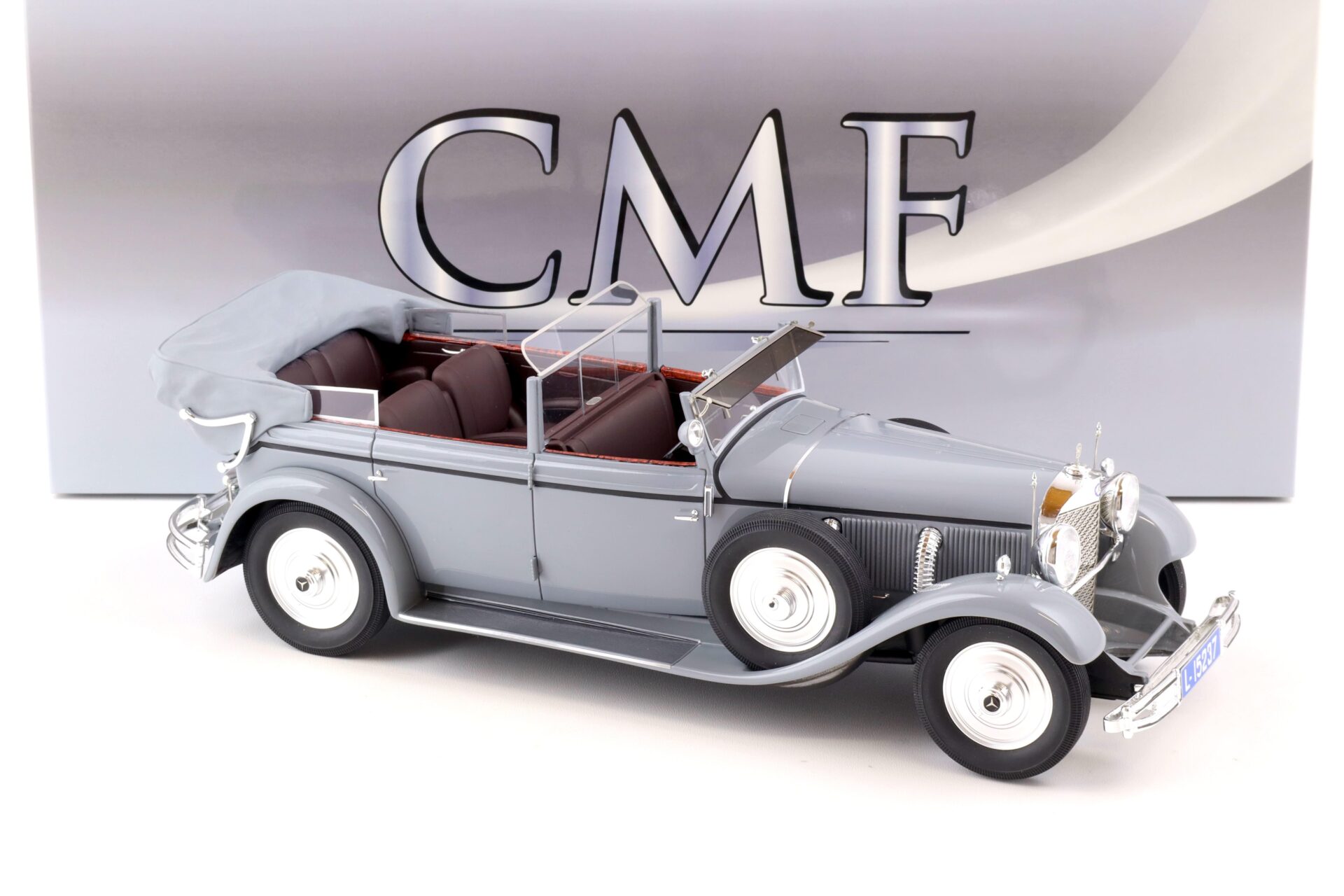 1:18 CMF Mercedes 770K Cabriolet Kaiser Wilhelm II grey RHD 1931 CMF18071