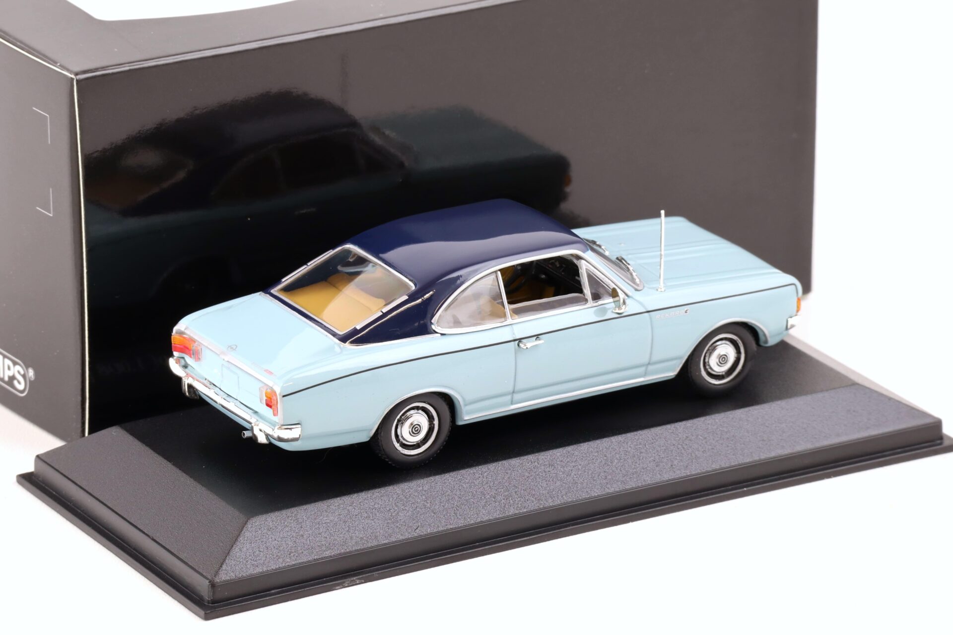 1:43 Minichamps Opel Rekord C Coupe 1966 Horizont blue
