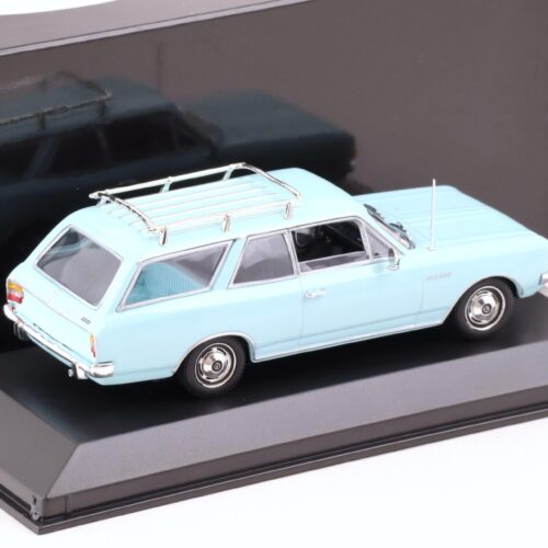 1:43 Minichamps Opel Rekord C Caravan Break 1966 Sirius blue