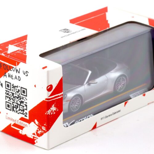 1:43 Minichamps Porsche 911 (992) Carrera Cabriolet AHEAD GT-silver WAP DEALER