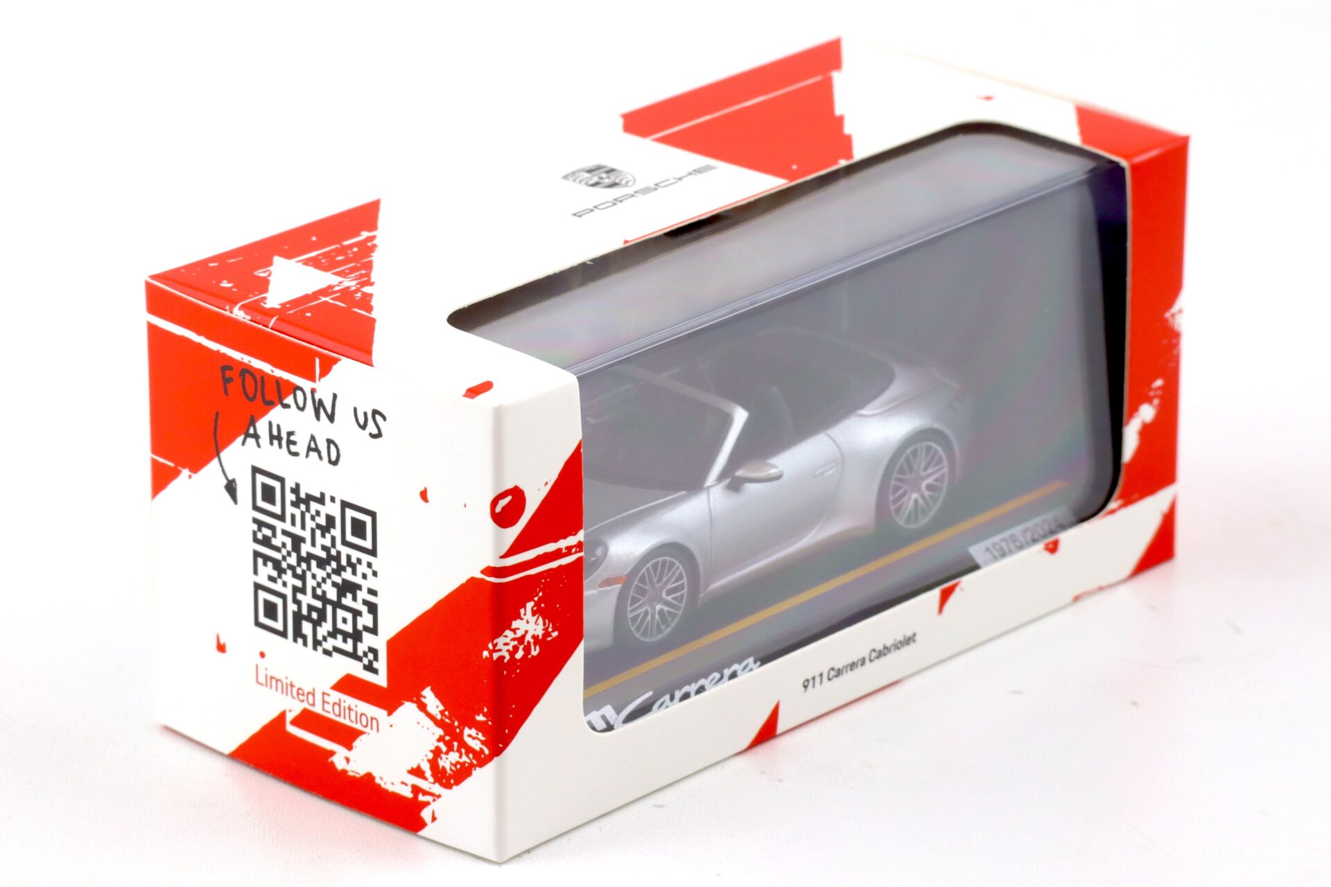 1:43 Minichamps Porsche 911 (992) Carrera Cabriolet AHEAD GT-silver WAP DEALER